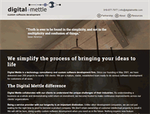 Tablet Screenshot of digitalmettle.com